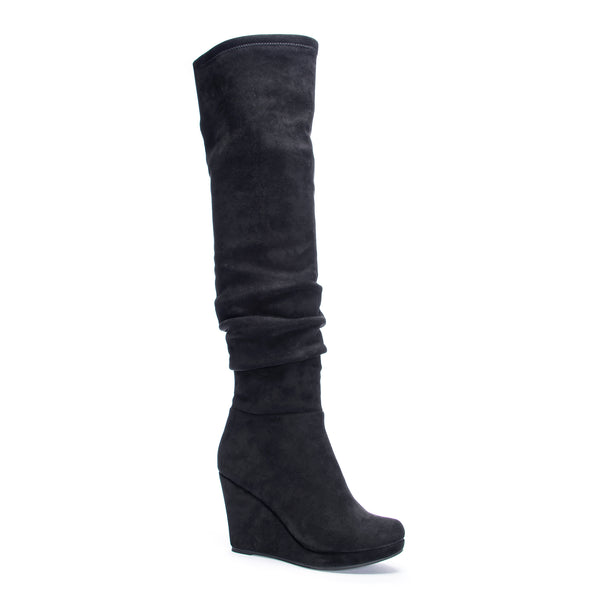 Chinese laundry leah wedge over the knee outlet boot