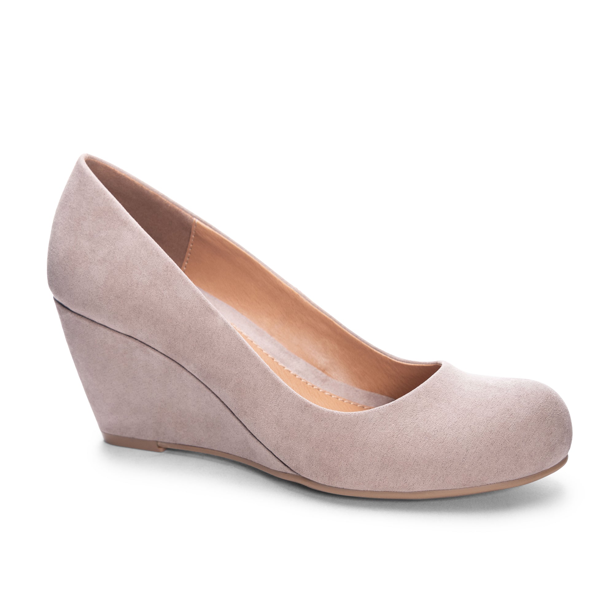 CL by Laundry Women s Nima Wedge Pump Shoes Taupe Size 7.5 M