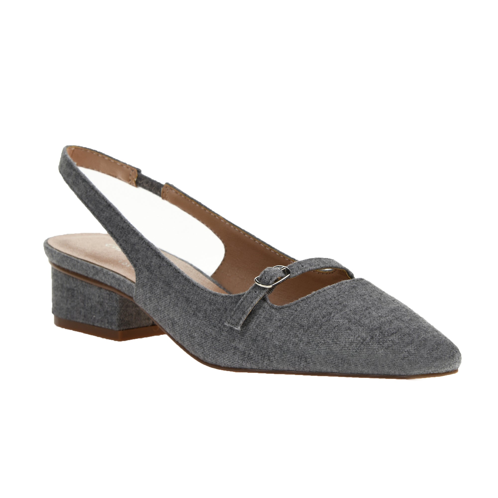 Gray slingback heels hotsell