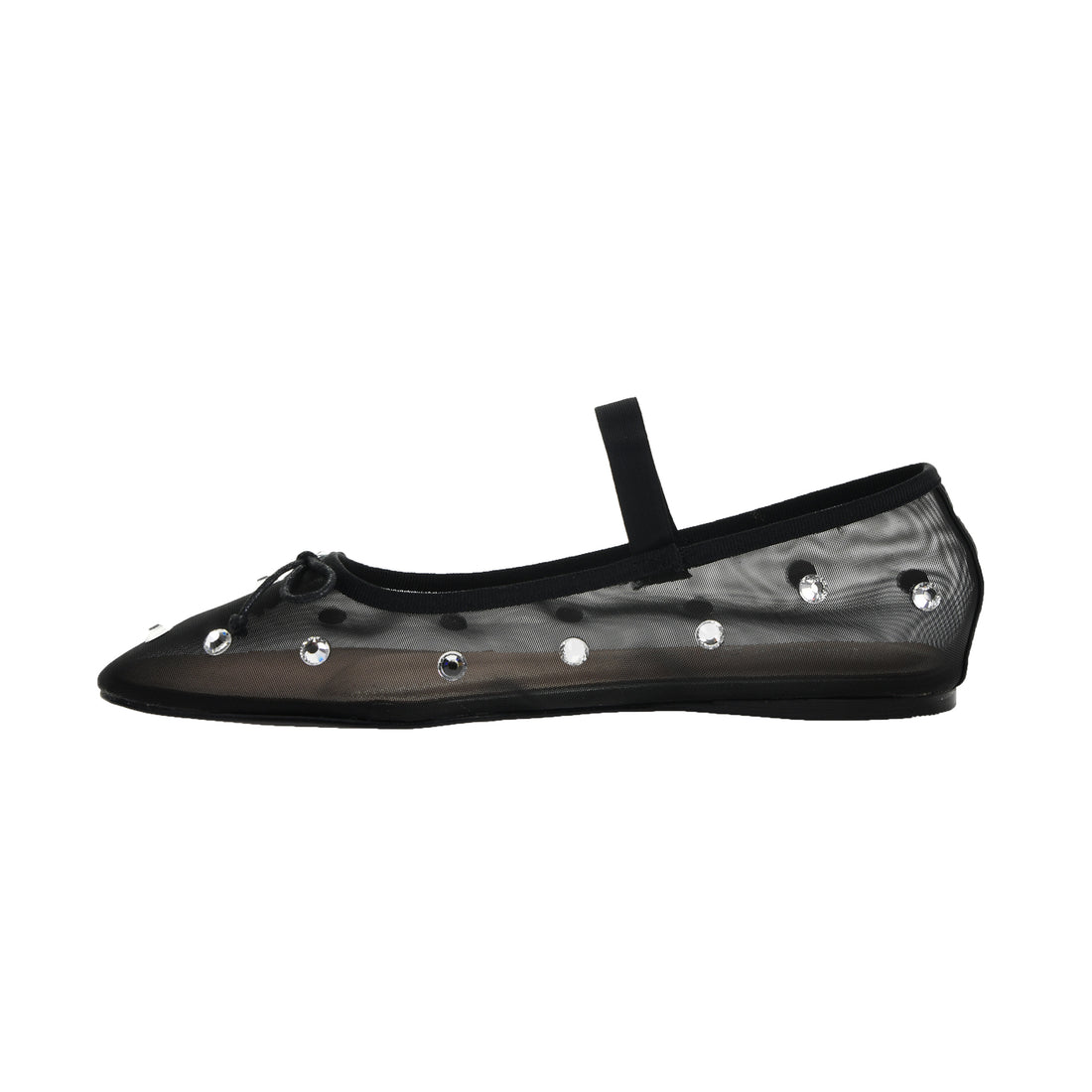 Adette Stone-Mesh Flat