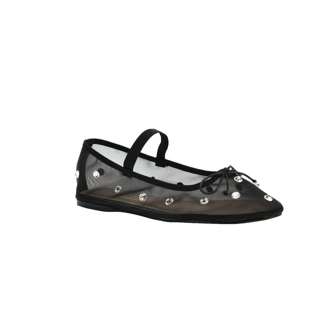 Adette Stone-Mesh Flat