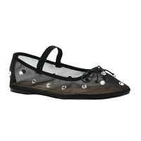 Adette Stone-Mesh Flat