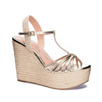 Evie Metallic Wedge