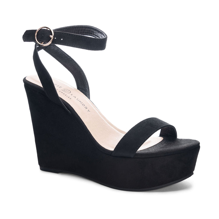 Chinese laundry black sales wedges