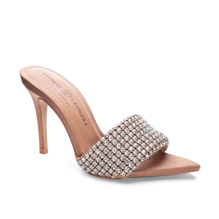 Womens Clear Buckle Strap Prom Dress Shoes Pump Mid Heel Rhinestone Sandals  | eBay