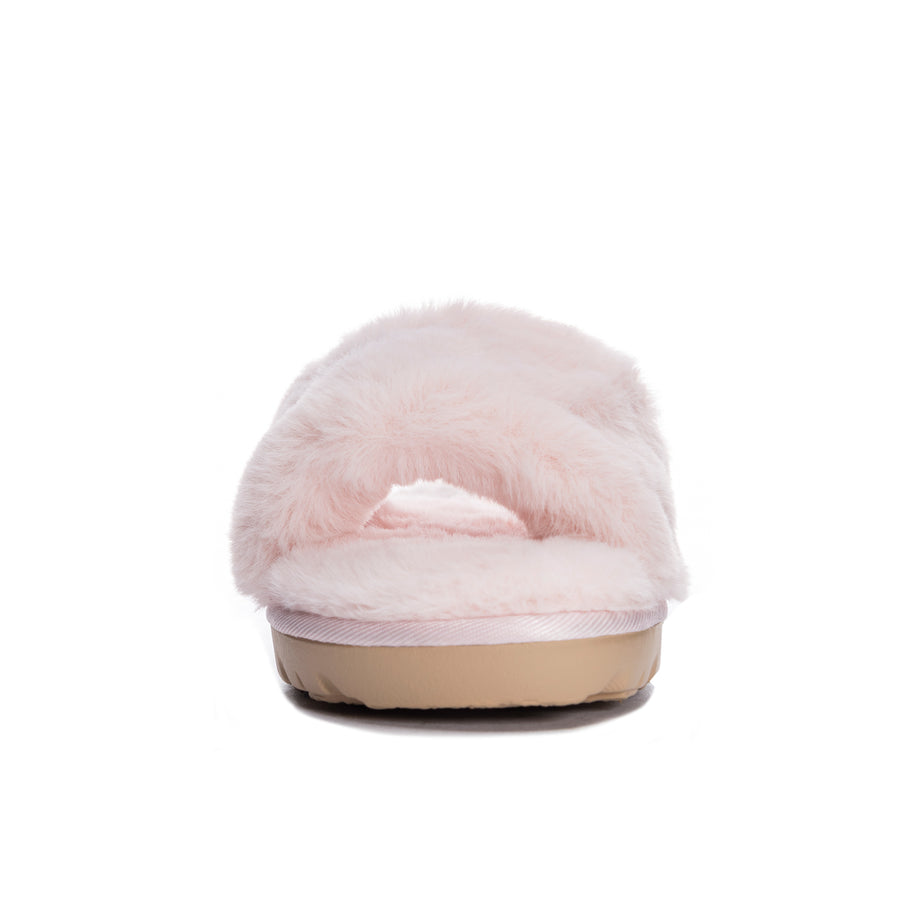 Rally Faux Fur Slide