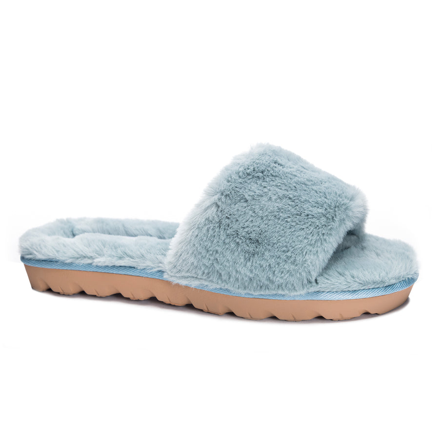 Rally Faux Fur Slide