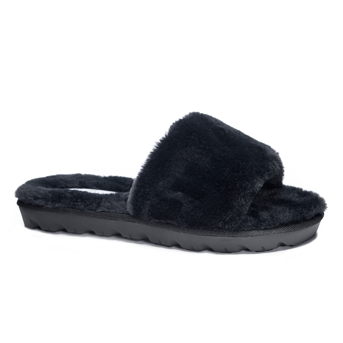 Rally Faux Fur Slide