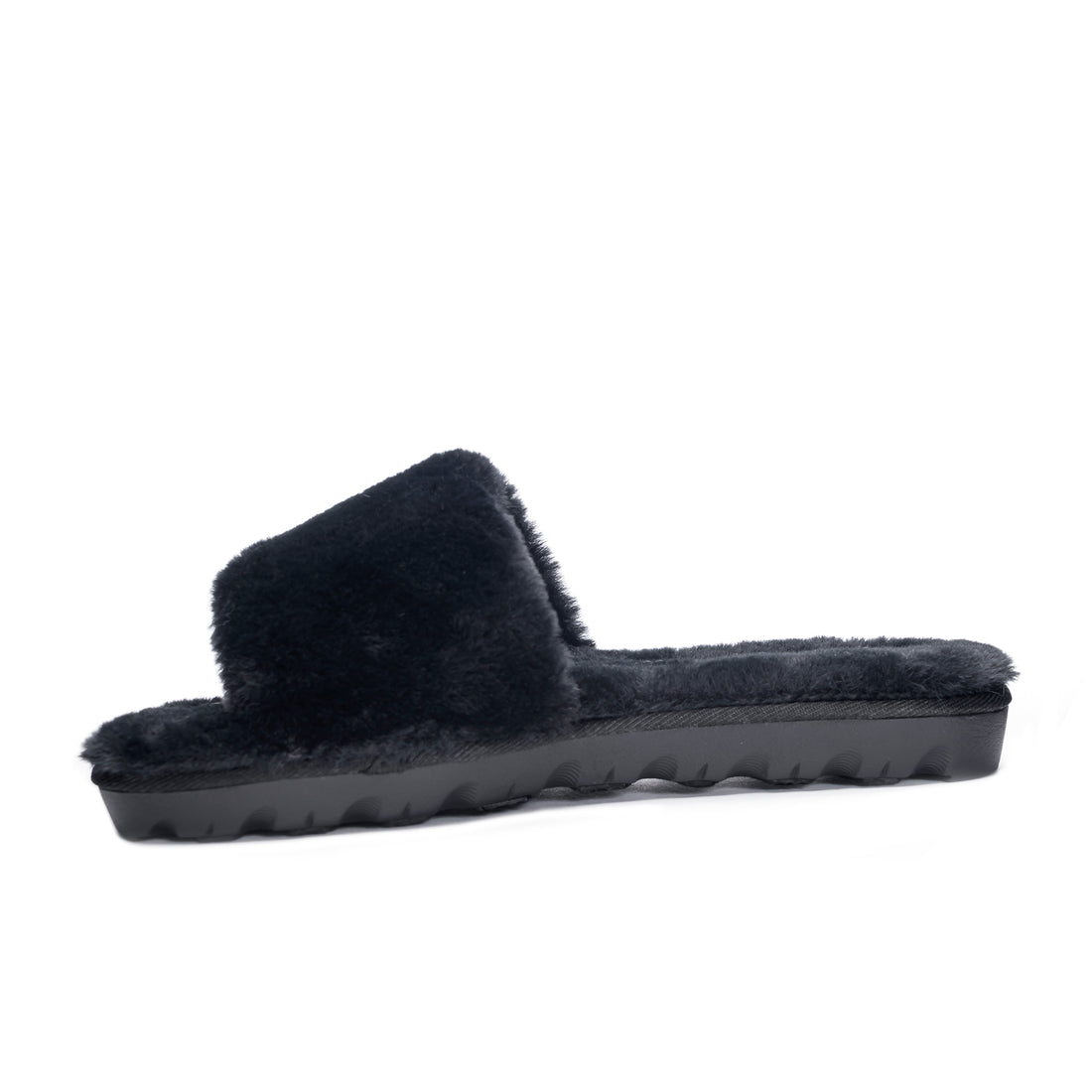 Rally Faux Fur Slide