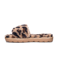 Rally Leopard Faux Fur Slide