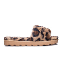 Rally Leopard Faux Fur Slide