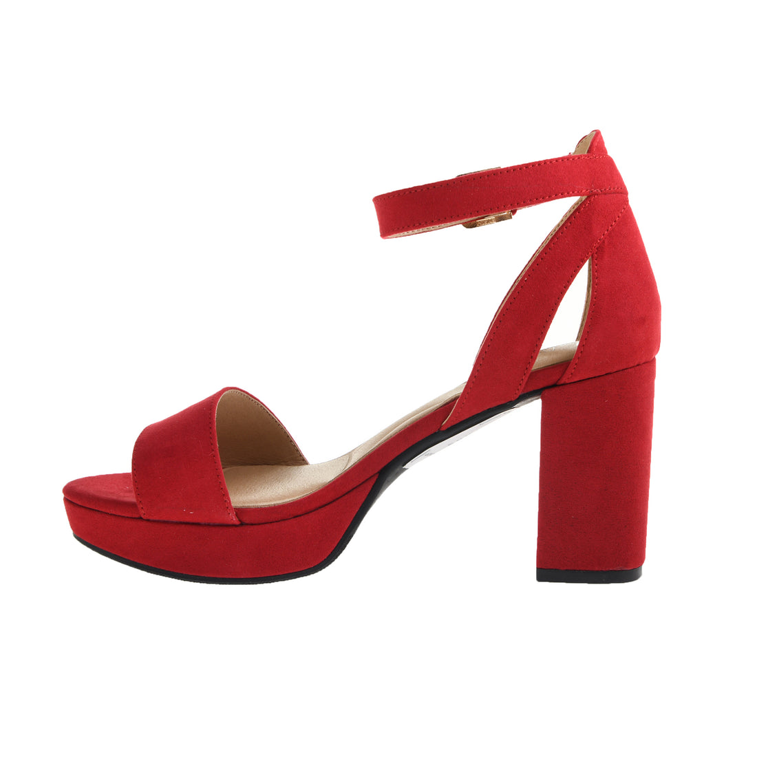 Red pumps wide width online