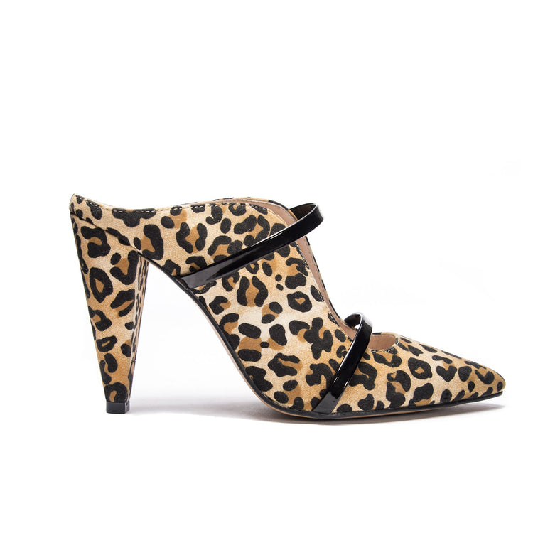 Red Sole Leopard Patent Stiletto High Heels Women Ankle T-strap