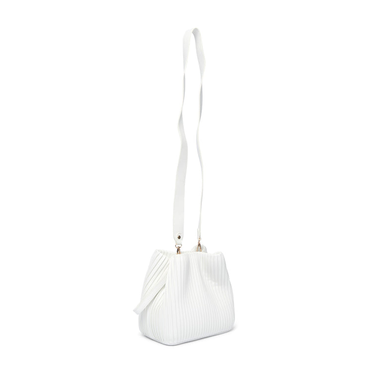 Pleated mini bucket bag hot sale