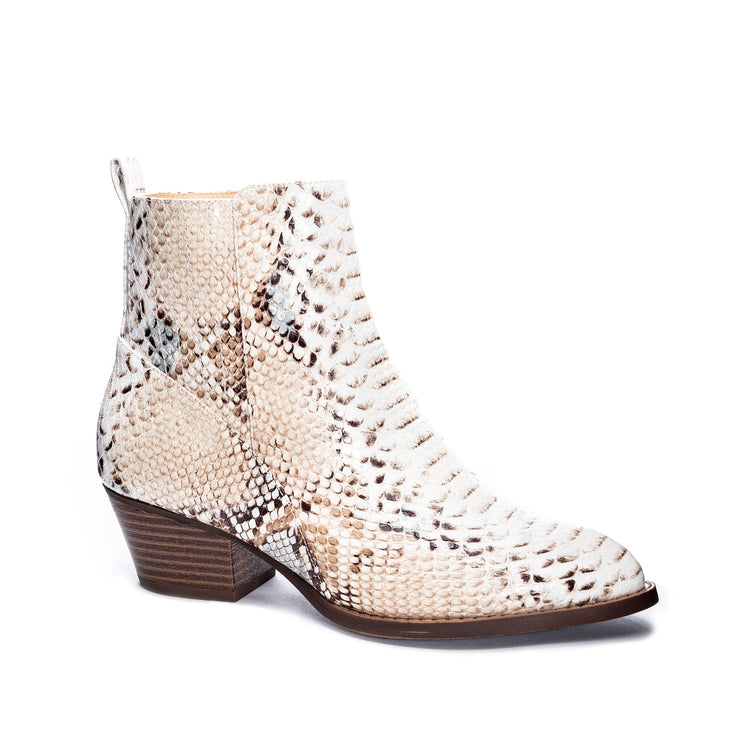 Chinese laundry sales snakeskin booties