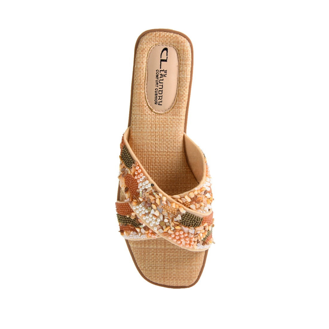 Long Beach Beaded Slide Sandal