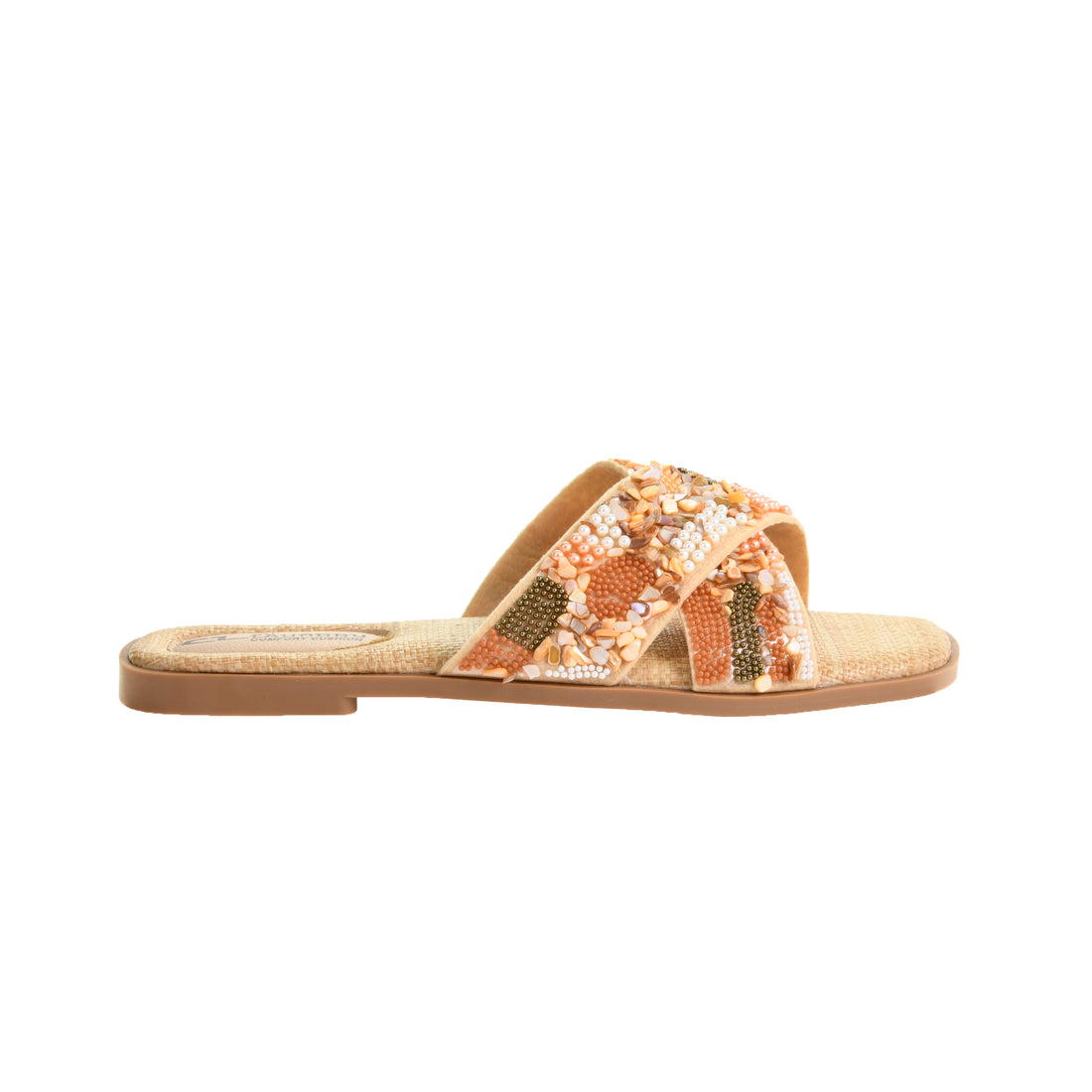 Long Beach Beaded Slide Sandal