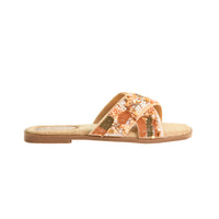 Long Beach Beaded Slide Sandal