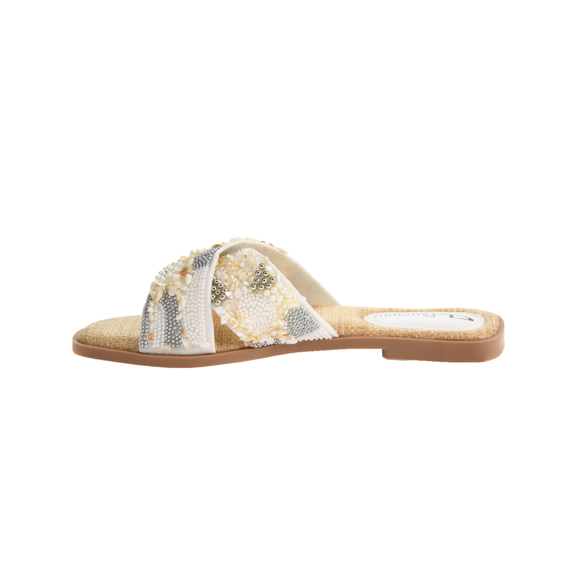 Long Beach Beaded Slide Sandal