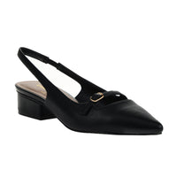 Maude Pointed Toe Slingback Low Heel