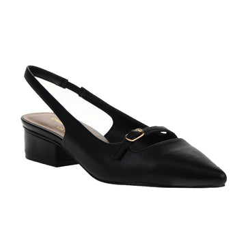 Maude Pointed Toe Slingback Low Heel