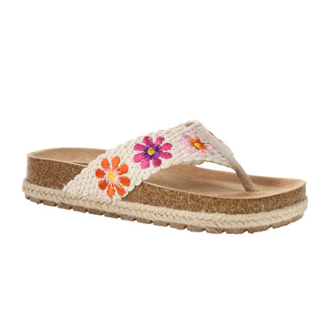 Tigerlily Crochet Thong Sandal